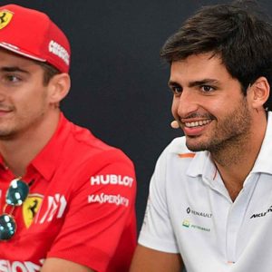 Carlos Sainz et Charles Leclerc press conference