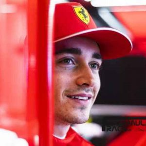 Charles Leclerc garage F& Scuderria Ferrari