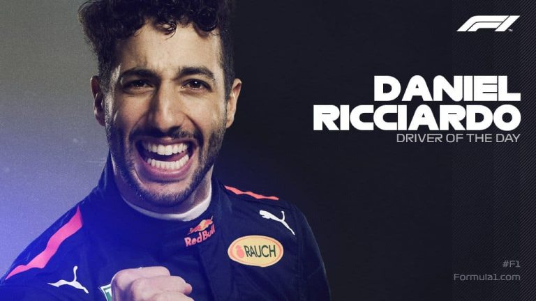 Daniel Ricciardo driver of the day